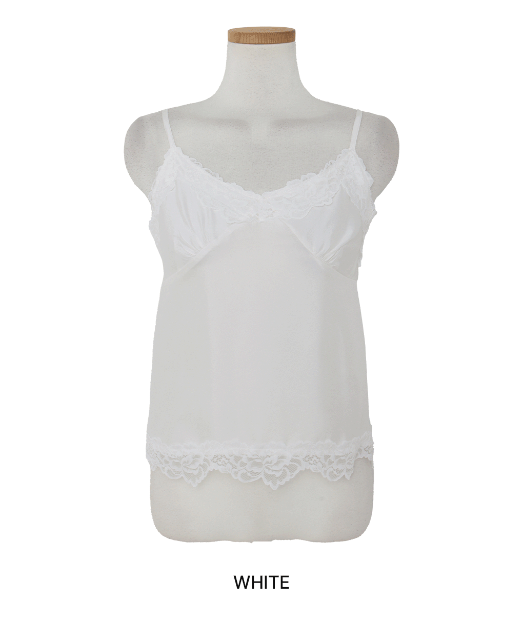 [어깨끈조절o/고퀄]로즈 레이스 나시 블라우스