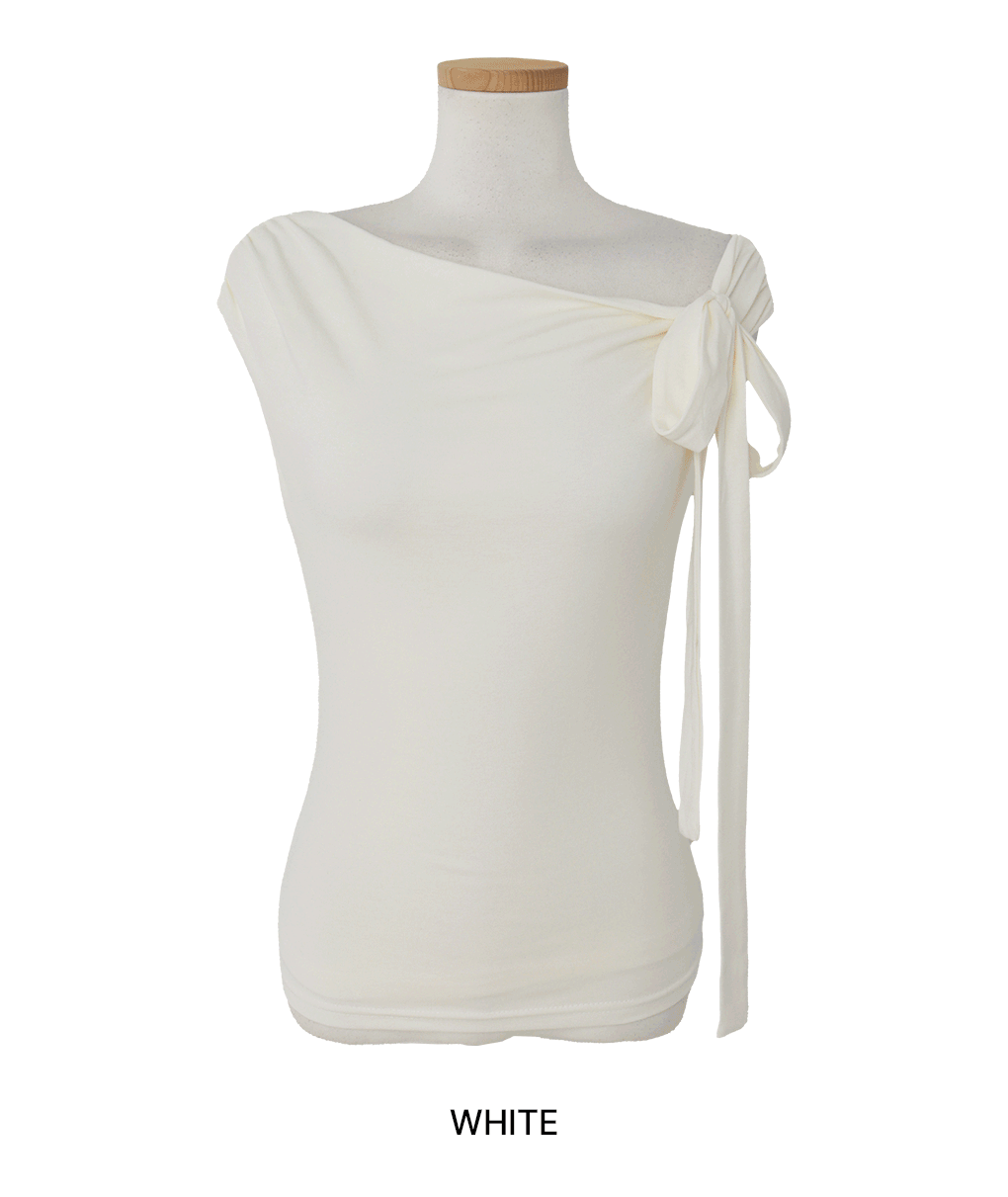 [타이set/모델소장]로닝 오프숄더 셔링 티셔츠