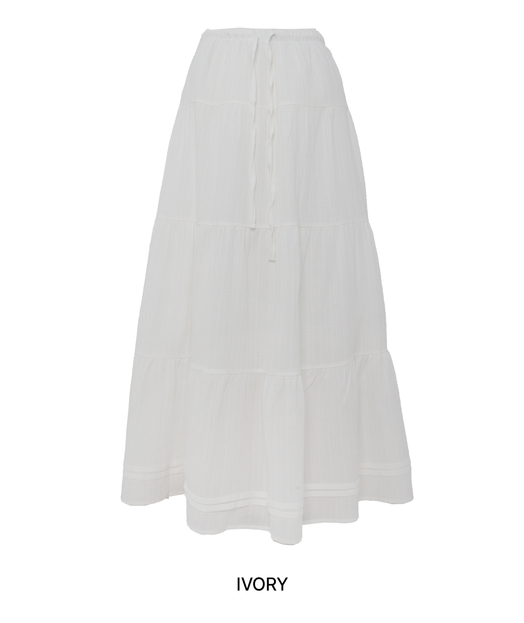 [속치마/데이트룩]베러 캉캉 밴딩 맥시 스커트