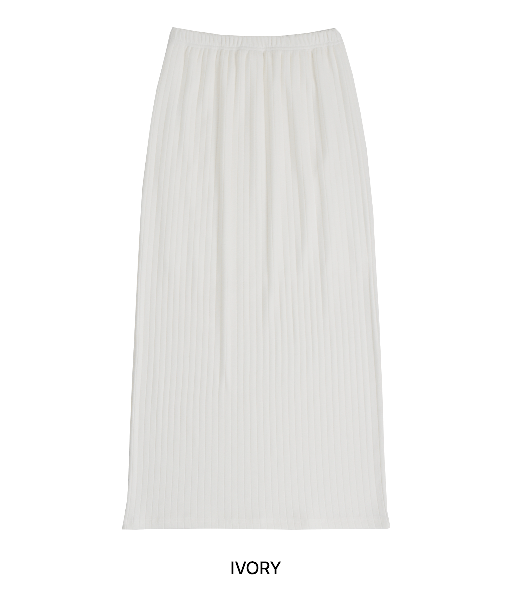 [셋업가능/허리밴딩]슈슈 골지 롱 스커트