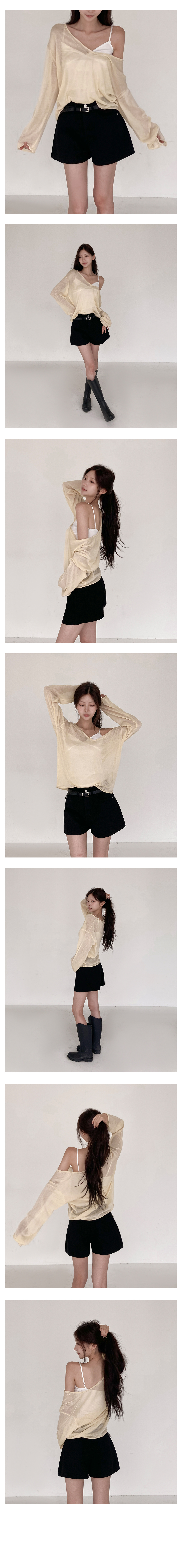 [끈조절o/이너추천🌸]오뉴 레이스 슬리브리스