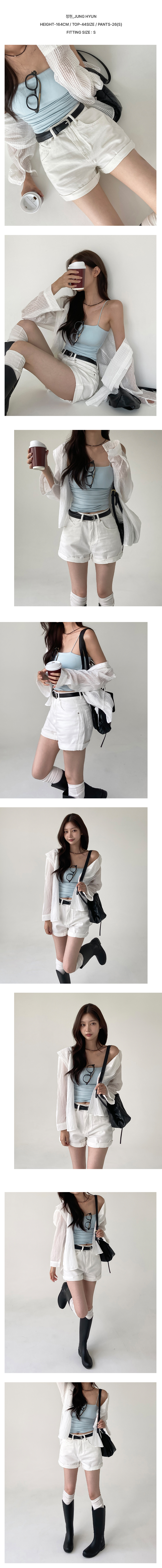 [벨트SET]모코 롤업 반바지