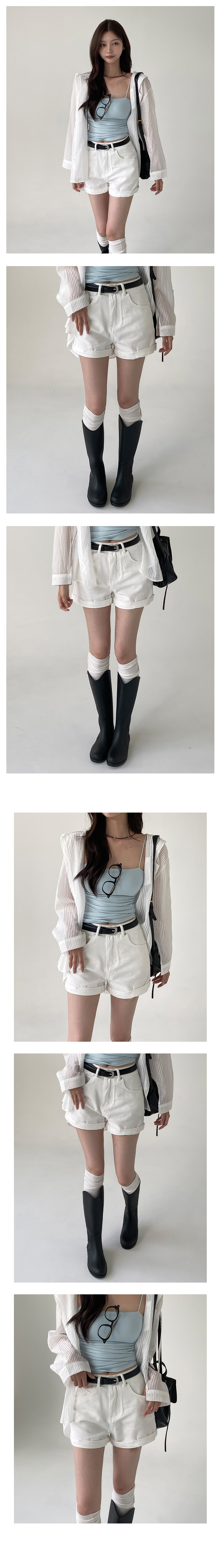 [벨트SET]모코 롤업 반바지