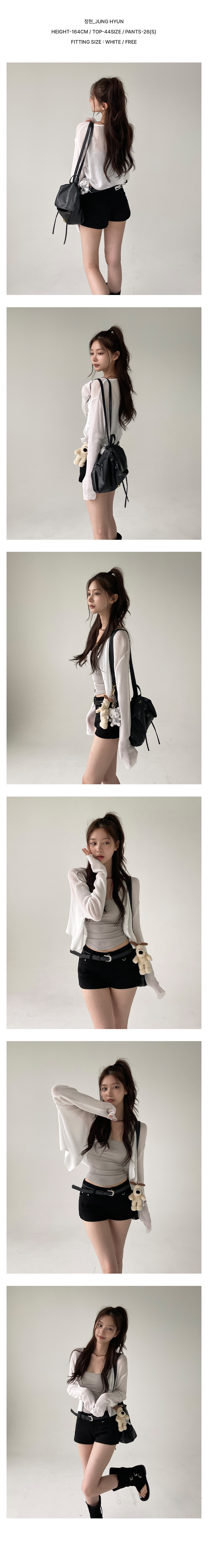 [쿨링린넨/여리핏!]예쁜핏 린넨 골지 가디건