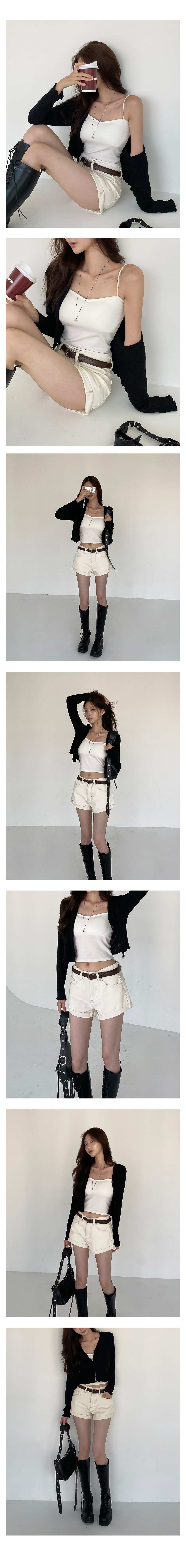 [청순여리핏]포잉 고밀도 브이넥 골지 가디건