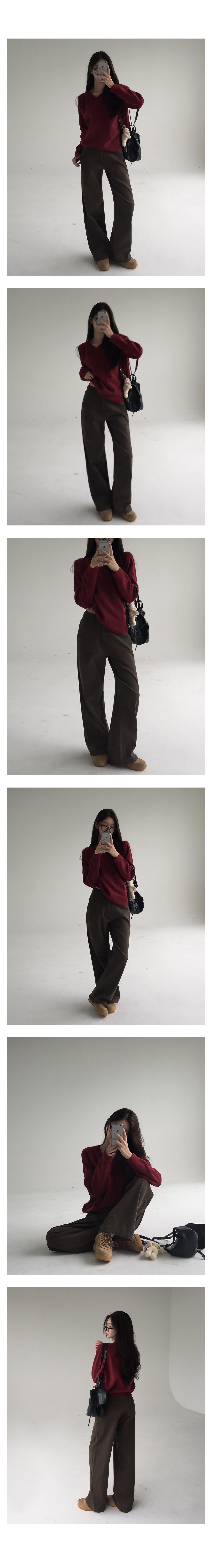 [기장별/뒷밴딩]기본충실핏 일자 코튼 팬츠