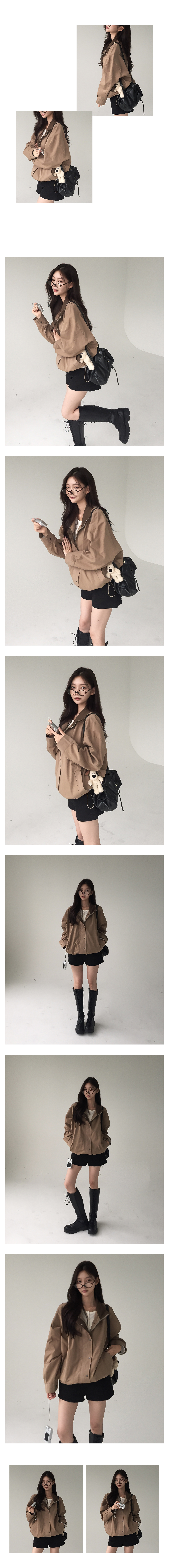 [예쁜박시핏]모카무스 하이넥 야상 자켓