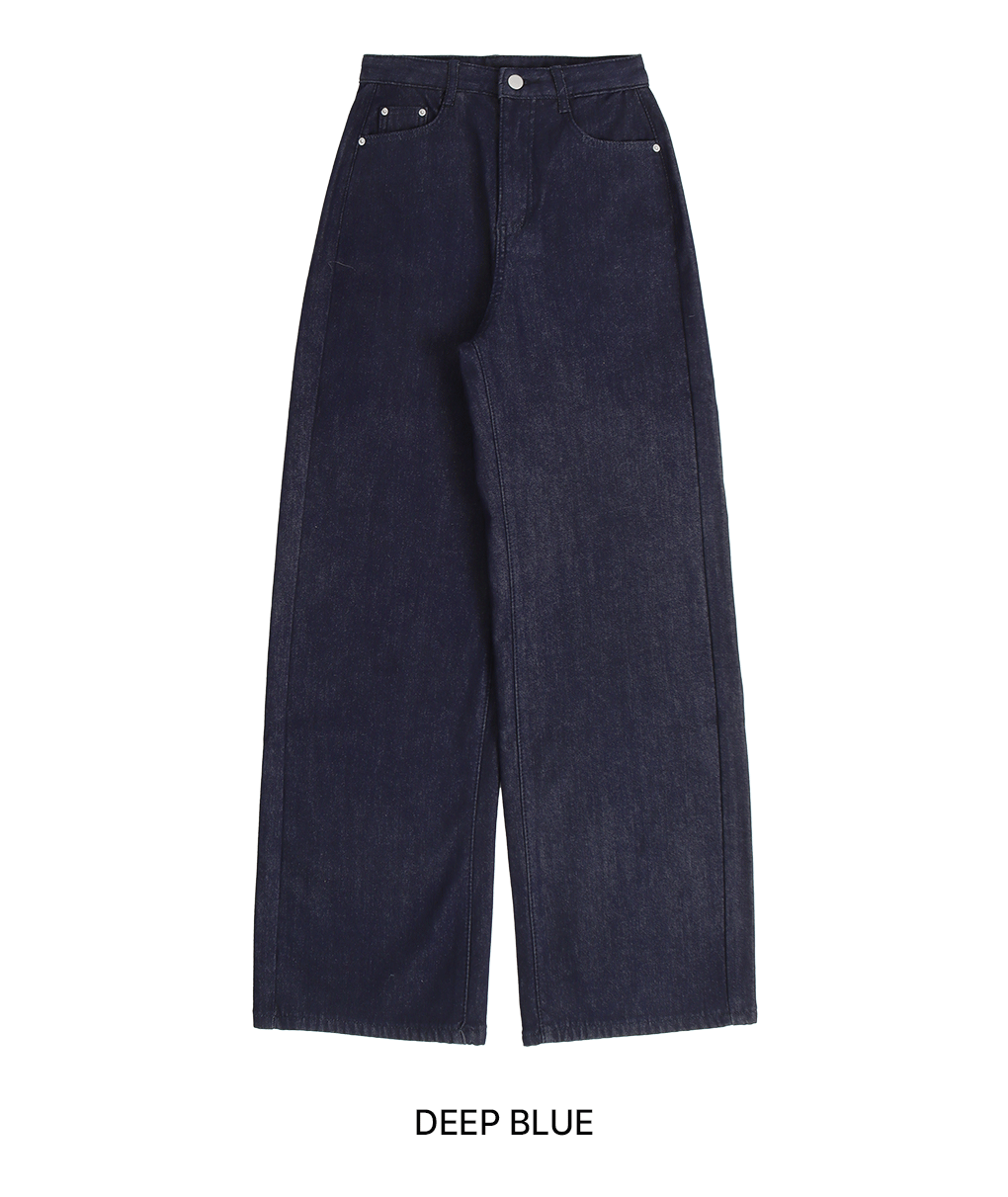 [기모안감/겨울데님]센치 논페이드 데님 팬츠