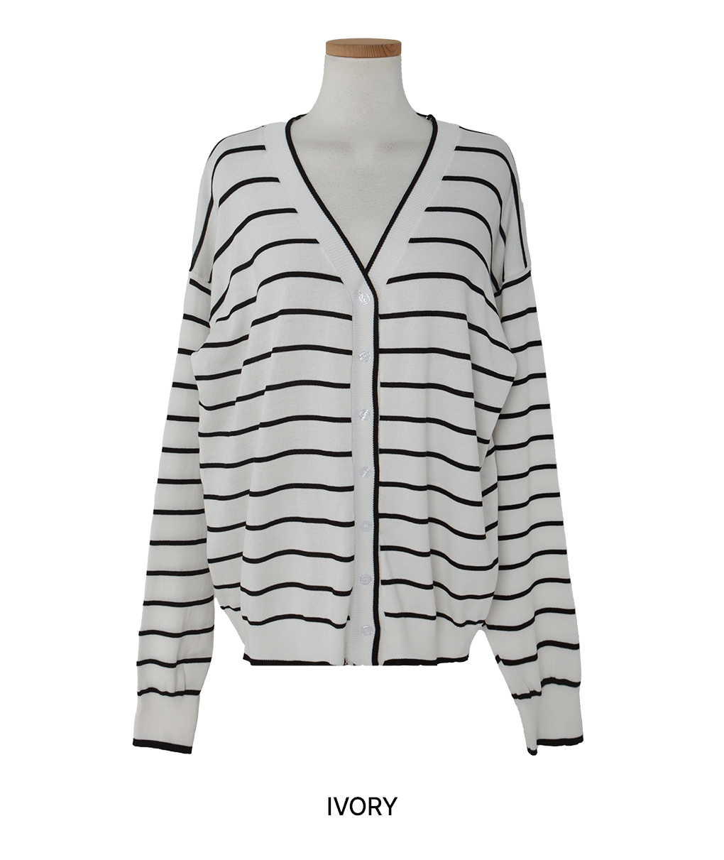 [느좋녀]드폴 단가라 브이 가디건