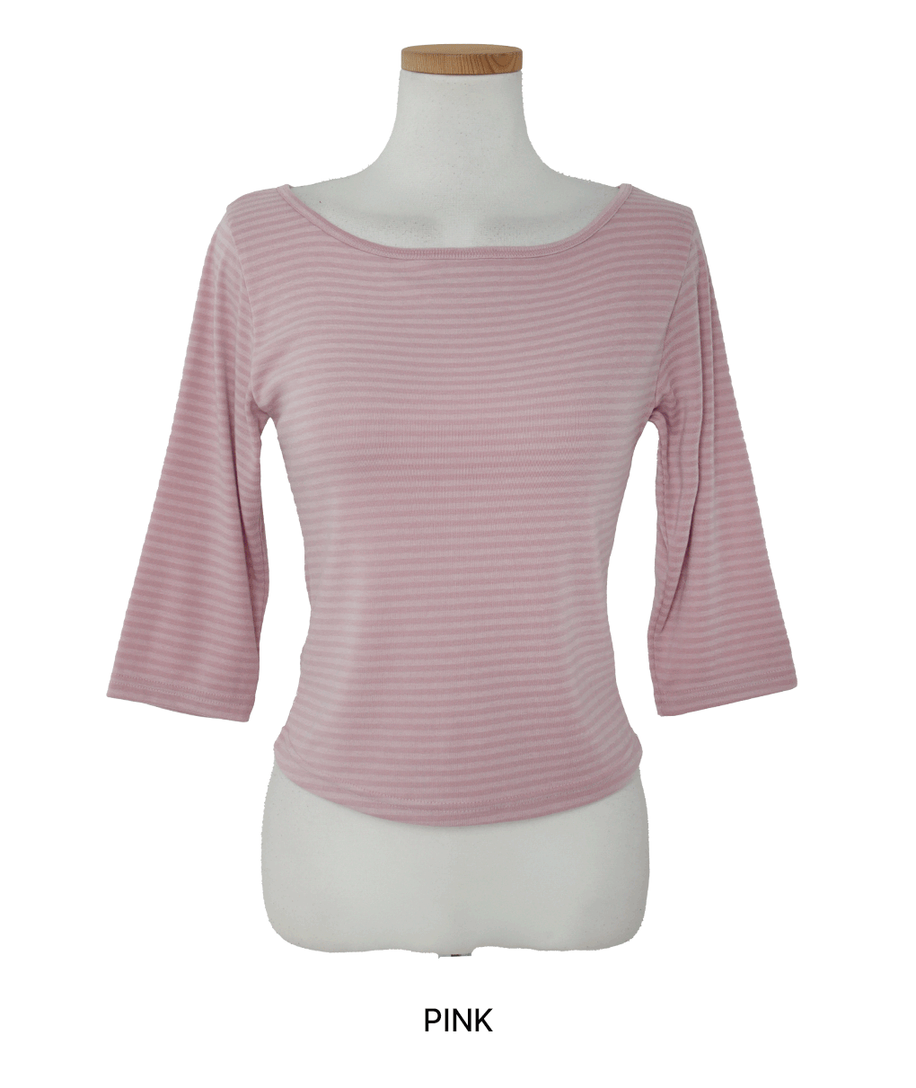 [사계절/데일리]휘핑 단가라 7부 긴팔티