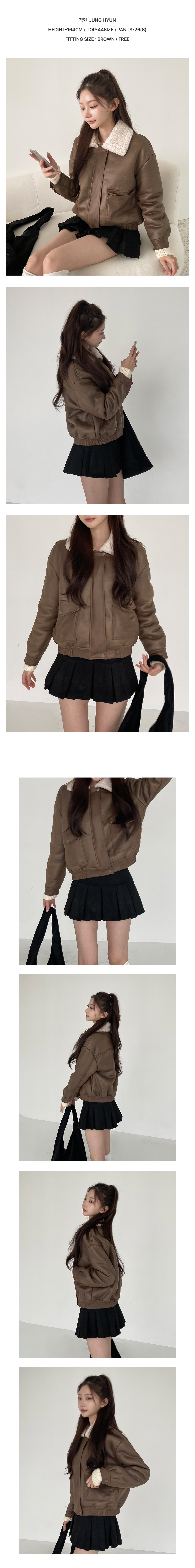 [양털안감/따뜻]무드인 빈티지 포켓 무스탕