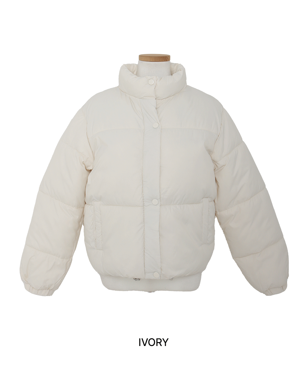 [겨울필수/웰론]스노우 버튼 숏 패딩