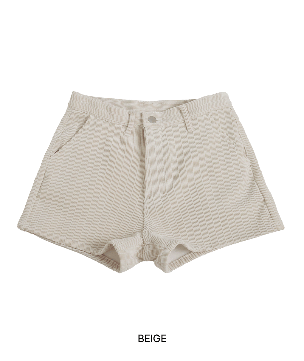 [기모/겨울바지]이로 코듀로이 숏팬츠