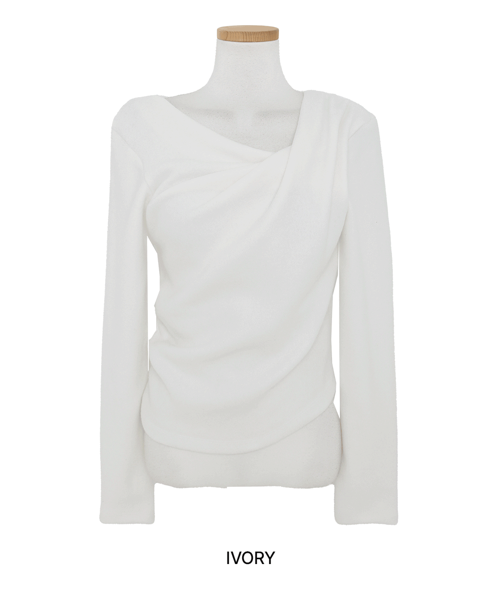 [여리무드]디아드 드레이프 긴팔 니트