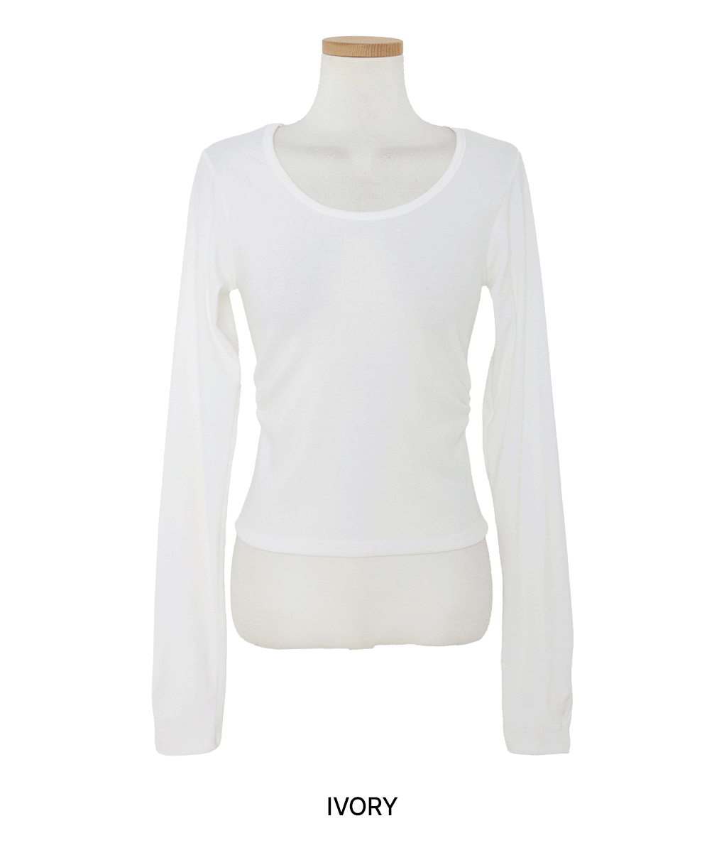 [레이어드필수!]슈크레 워머 긴팔 티셔츠