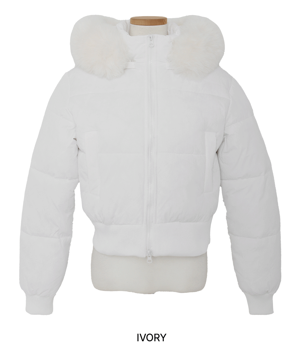 [퍼탈부착o/4온스🌡]웨이업 라쿤 크롭 패딩