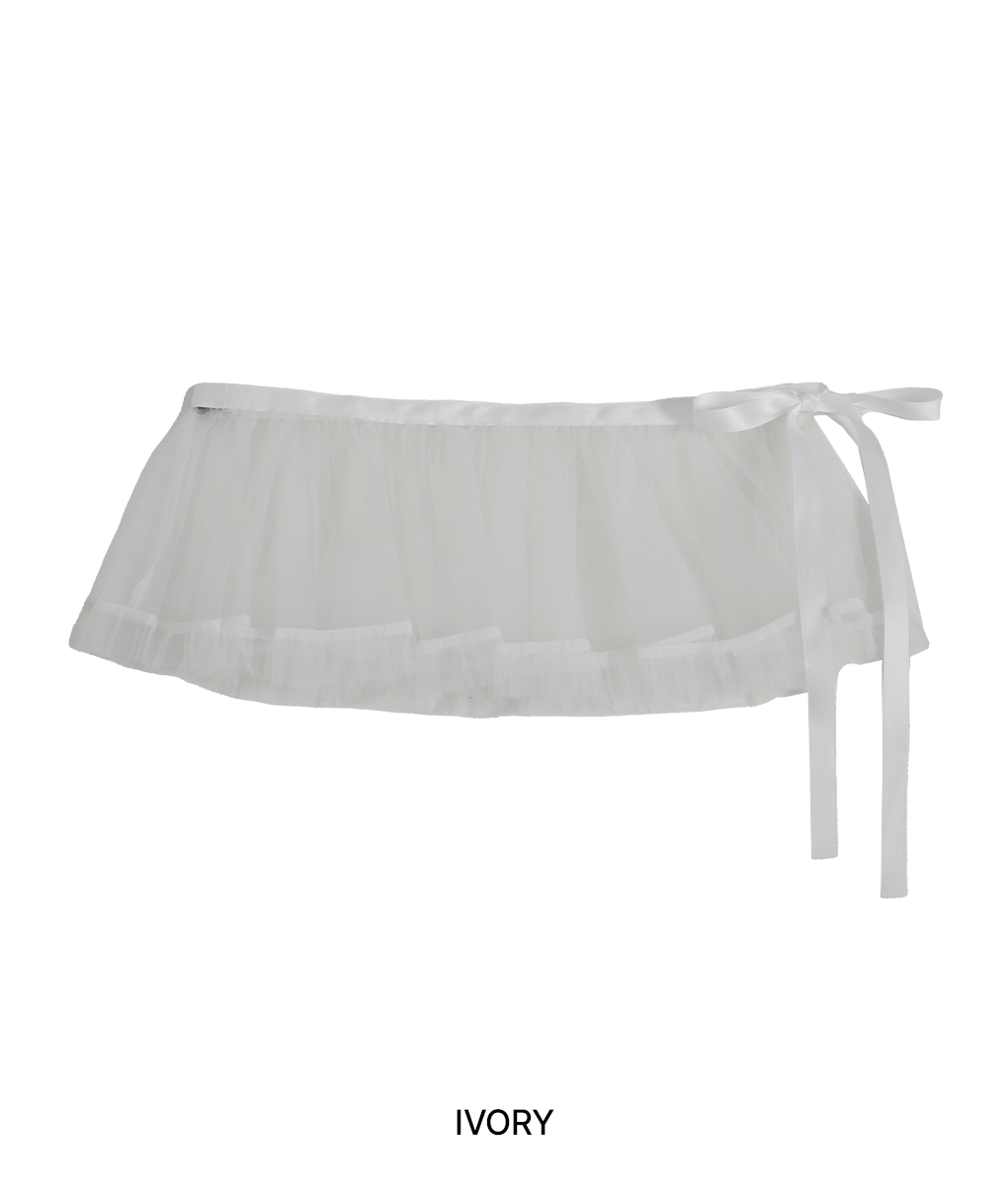 [코디추천/페미닌]가든 레이어드 미니 랩 스커트