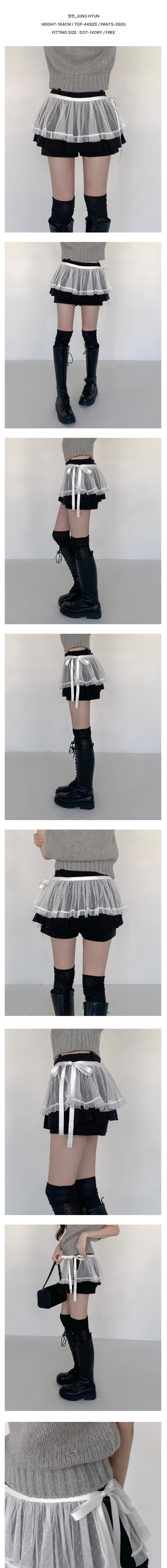 [코디추천/페미닌]가든 레이어드 미니 랩 스커트