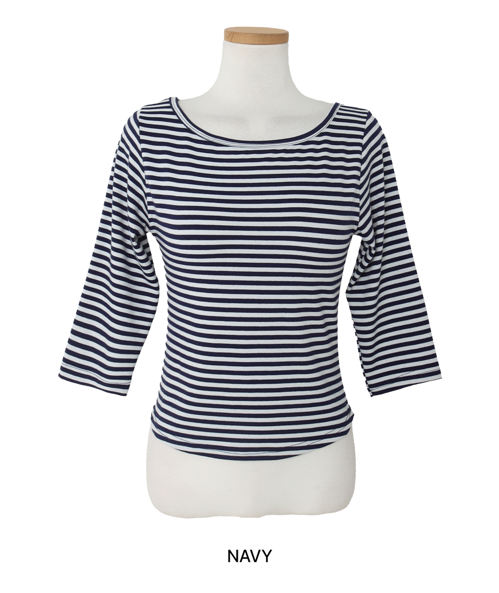 [소프트/사계절]마일드 단가라 7부 티셔츠