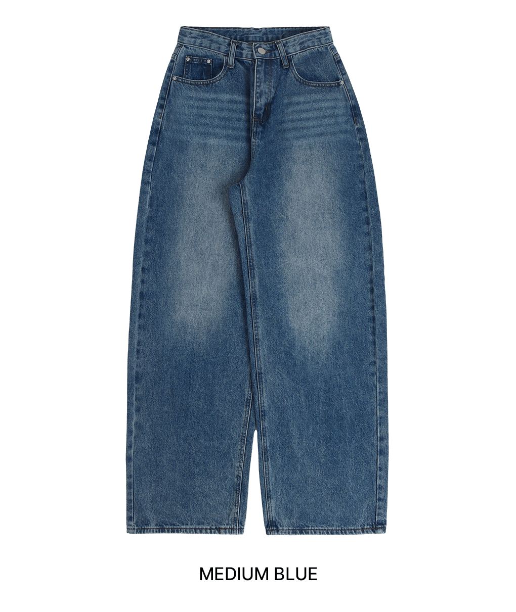 [데일리핏/고퀄]포니 와이드 데님 팬츠