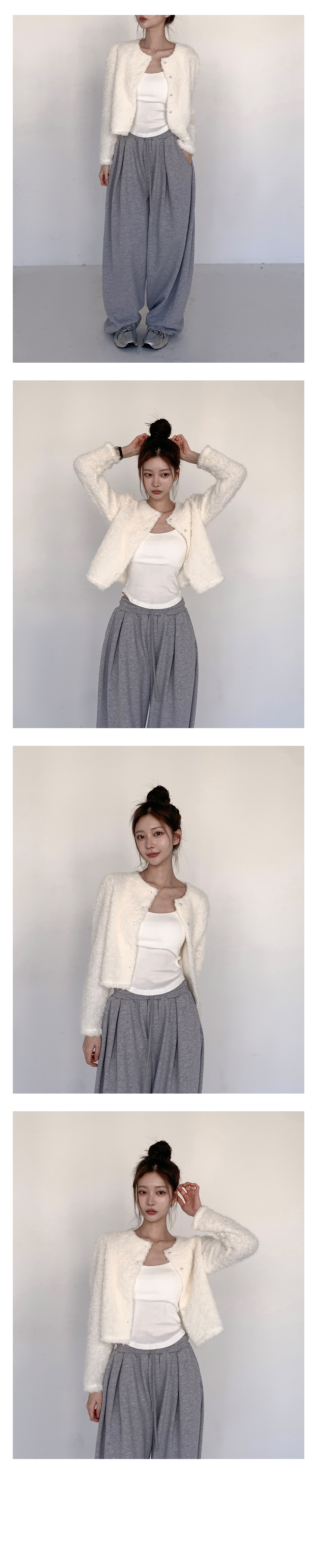 [봄신상/뽀용컬러]포니아 라운드 퍼프 퍼 자켓