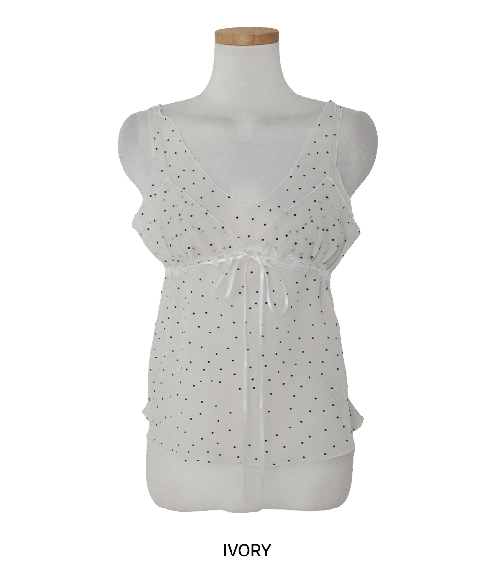 [모델소장/코디추천*]큐티 도트 프릴 블라우스