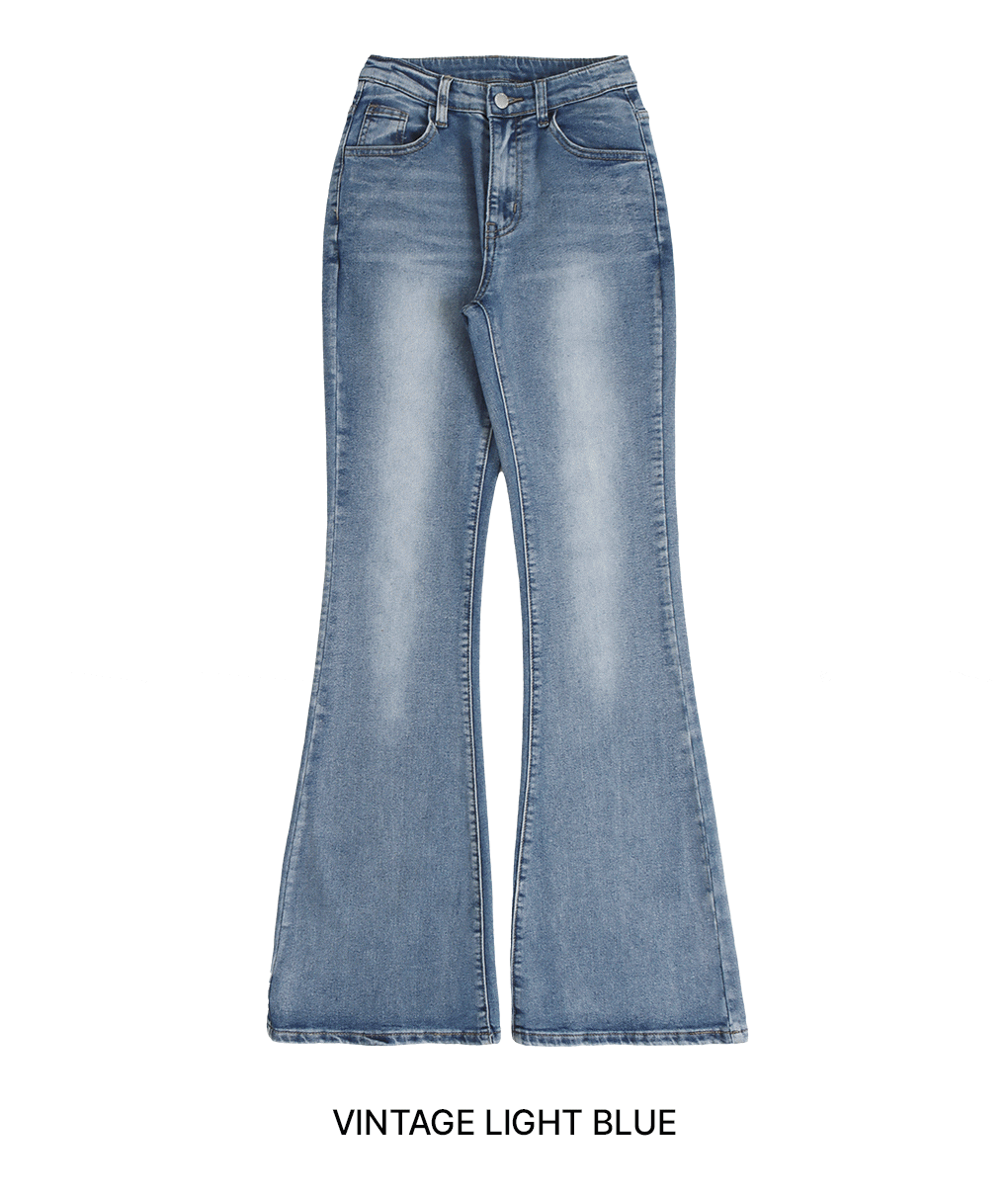 [힙딥커버/기장선택]오웬 로우 데님 부츠컷 팬츠