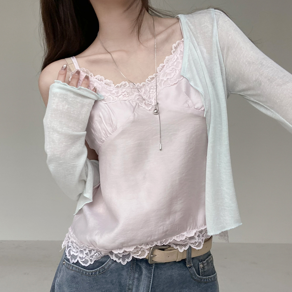 [예쁜컬러/여름까지 쭉-]러스 시스루 긴팔 가디건