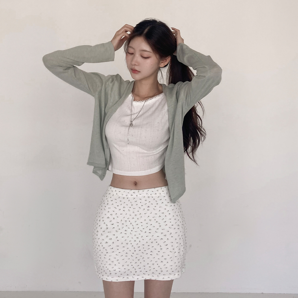 [린넨/냉방병차단]디즈 브이넥 여름 가디건