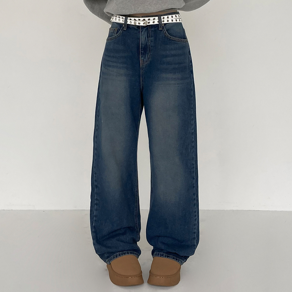 [데일리핏/기모]포유 워싱 겨울 데님 팬츠