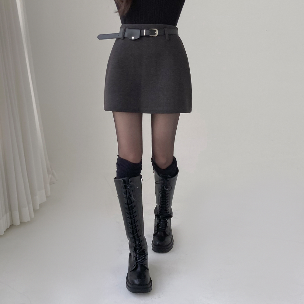 [벨트set/하객룩]버비 데일리 미니 스커트