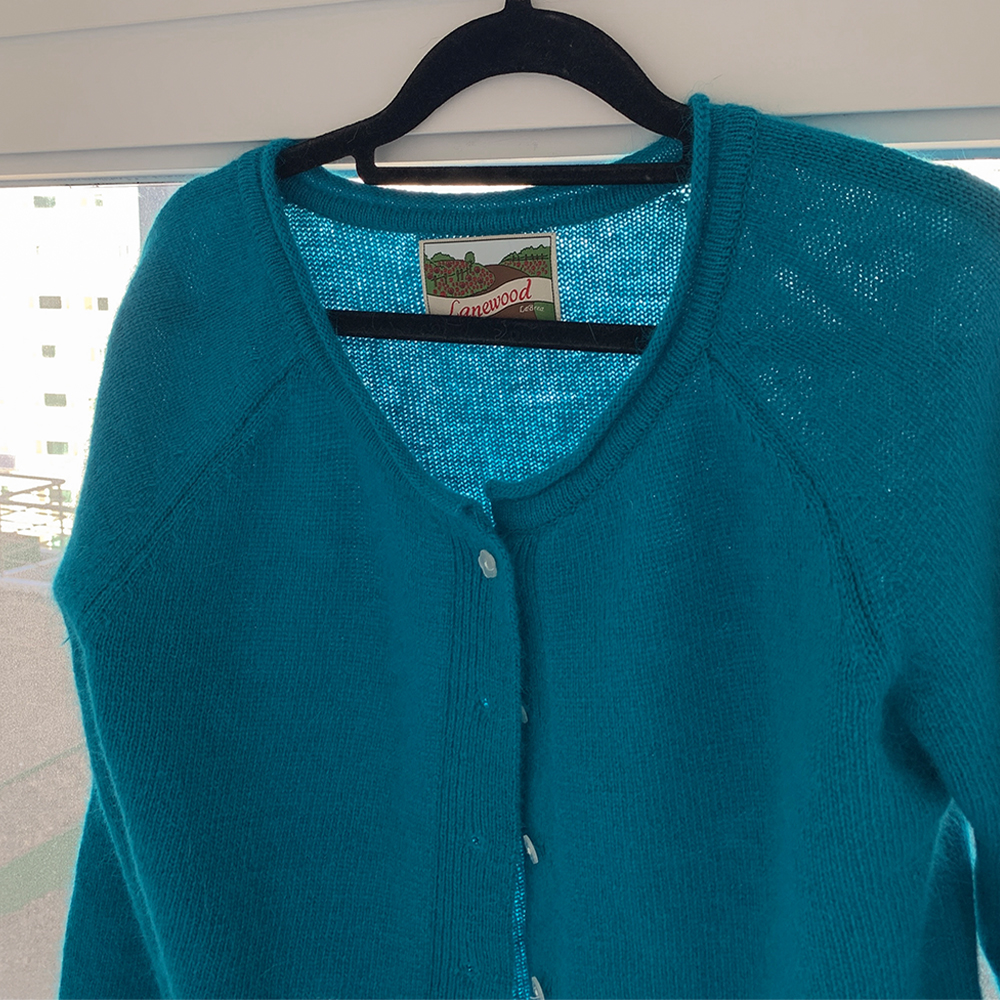 [원단,핏보장]포포 플라워 버튼 앙고라 가디건