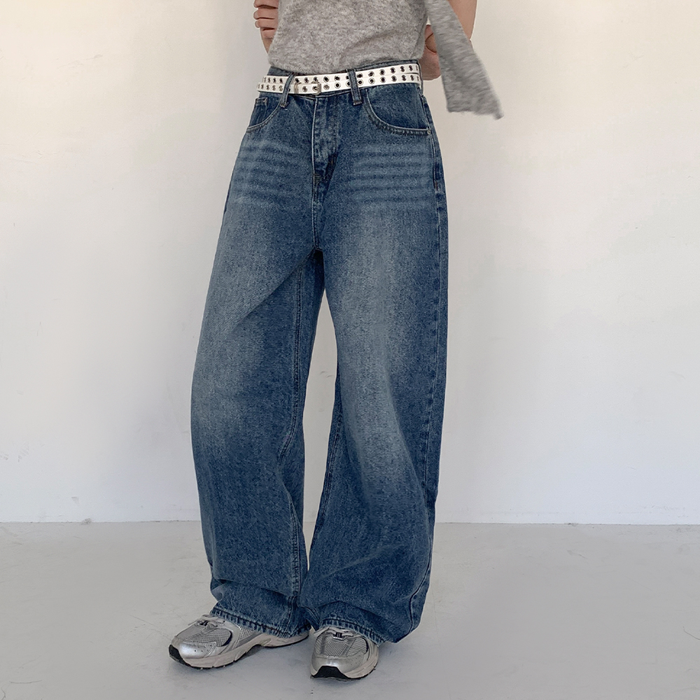 [데일리핏/고퀄]포니 와이드 데님 팬츠