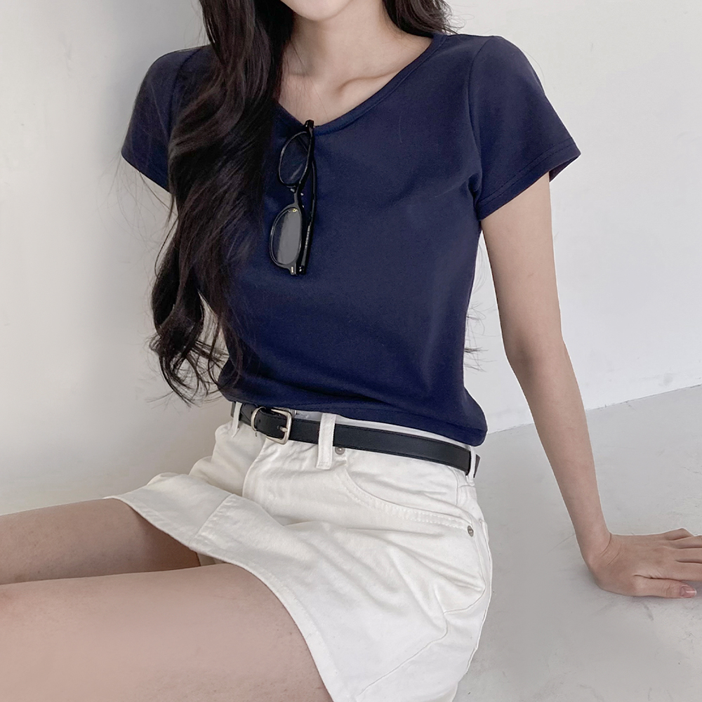 [데일리정석핏*/쫀쫀]오드 캡소매 반팔 티셔츠