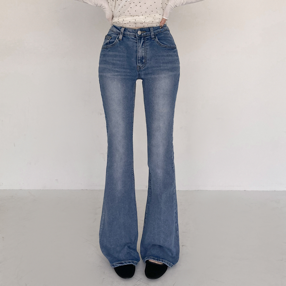 [힙딥커버/기장선택]오웬 로우 데님 부츠컷 팬츠