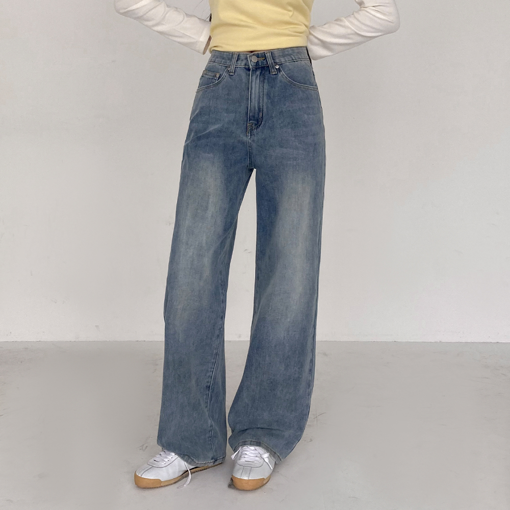 [깔끔핏/기장선택]머지 스트레이트 데님 팬츠