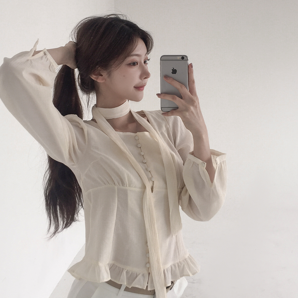 [타이set/하객룩]소르 스퀘어 블라우스