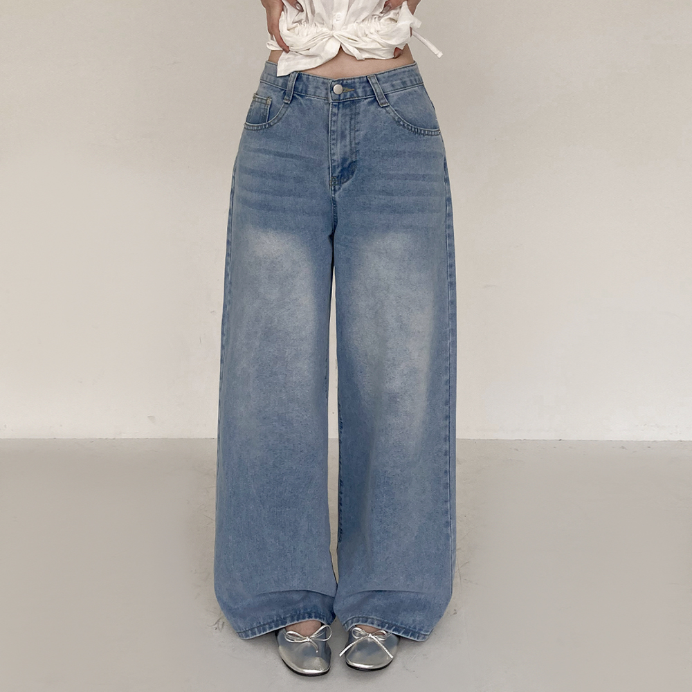 [기장선택/모델극찬핏]쿠그 와이드 데님 팬츠