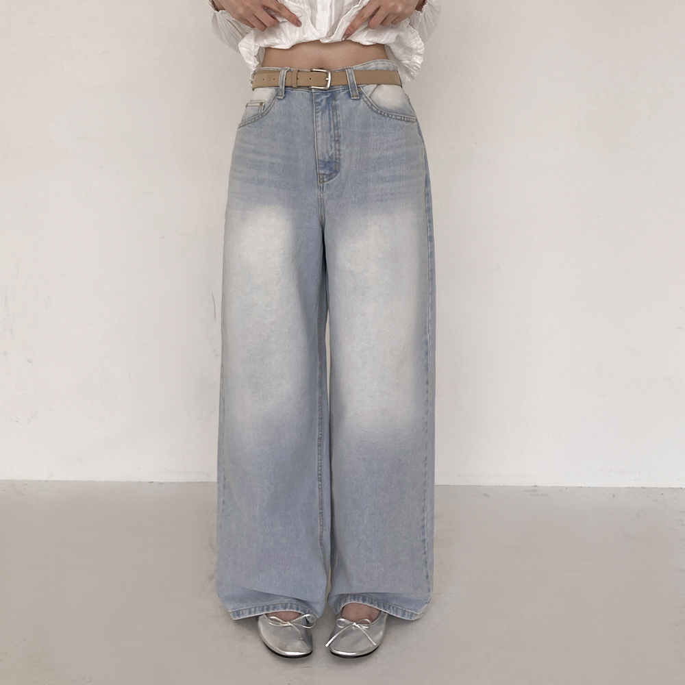 [데일리/핏보장]다인 와이드 데님 팬츠