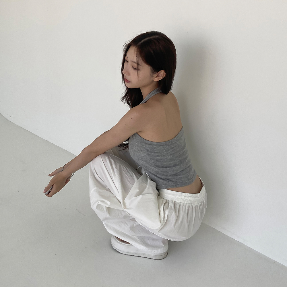 [기본템/레이어드]리나 골지 홀터넥 나시