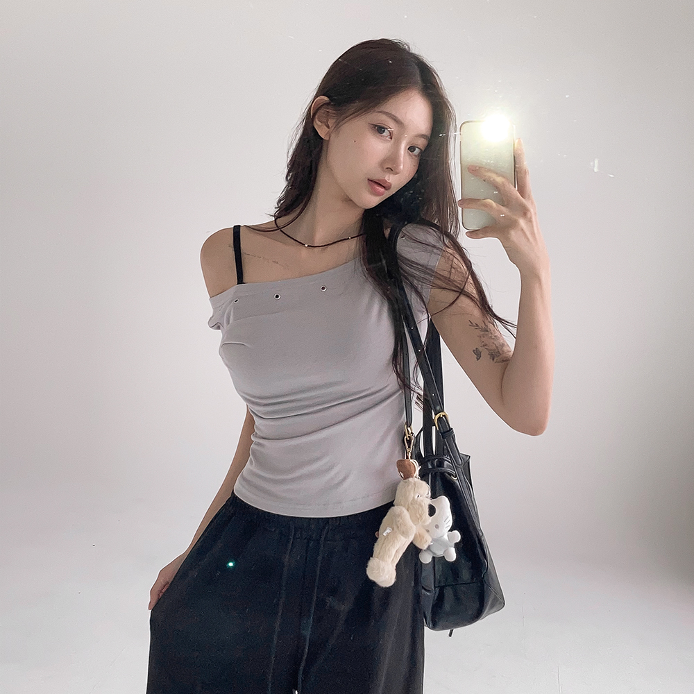 [원숄더/핏보장]위트 아일렛 반팔티