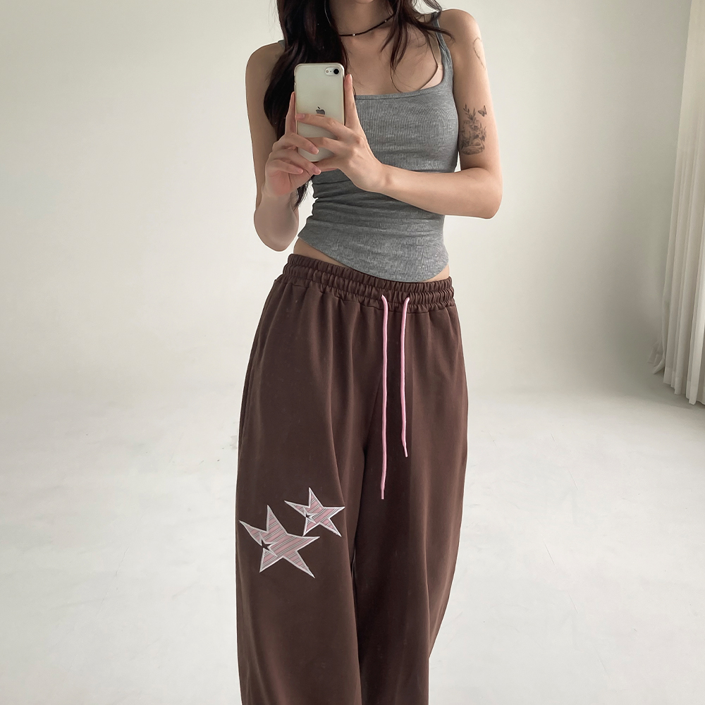 [별패치]스타패치 와이드 팬츠