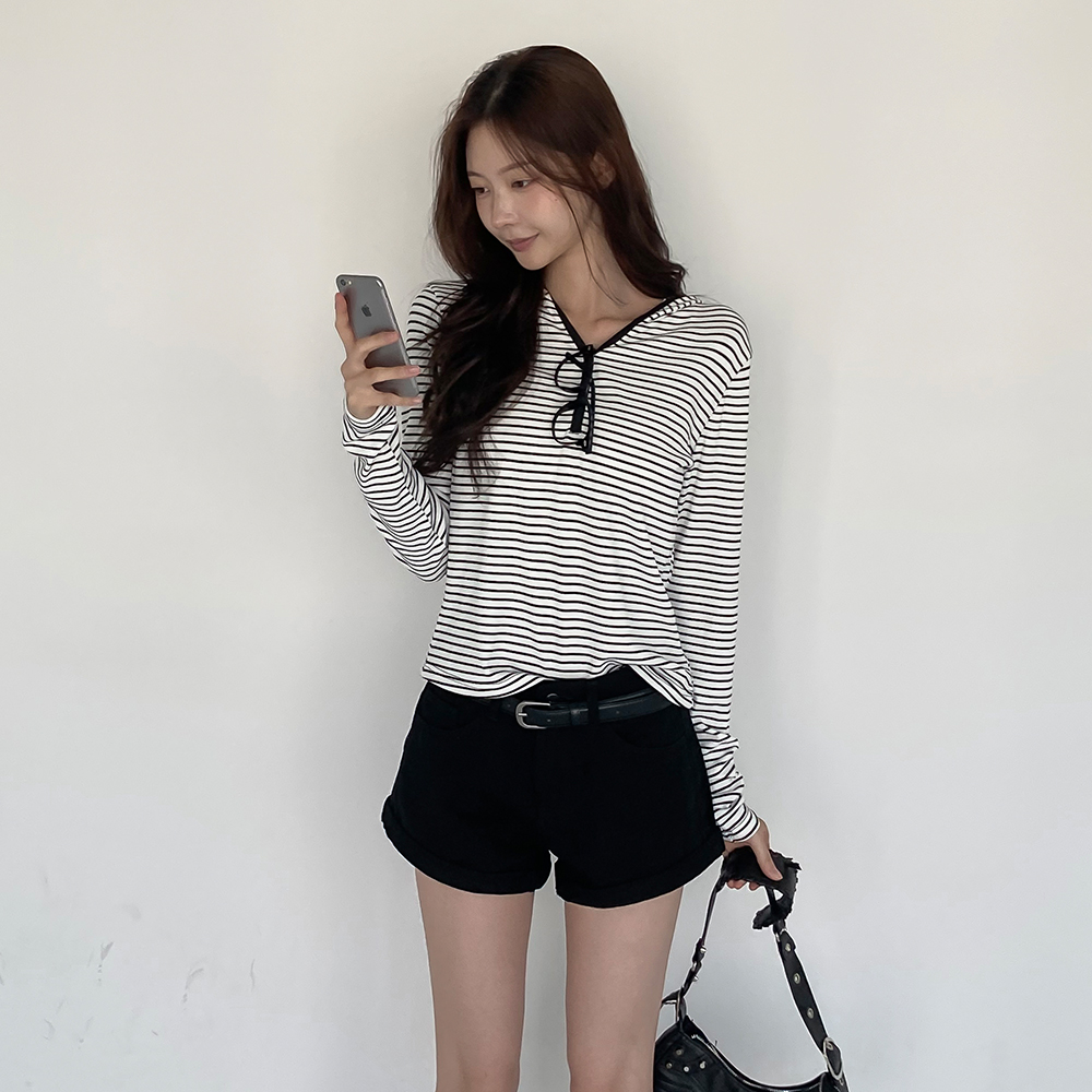 [후드/캐주얼]타미 단가라 후드 긴팔티