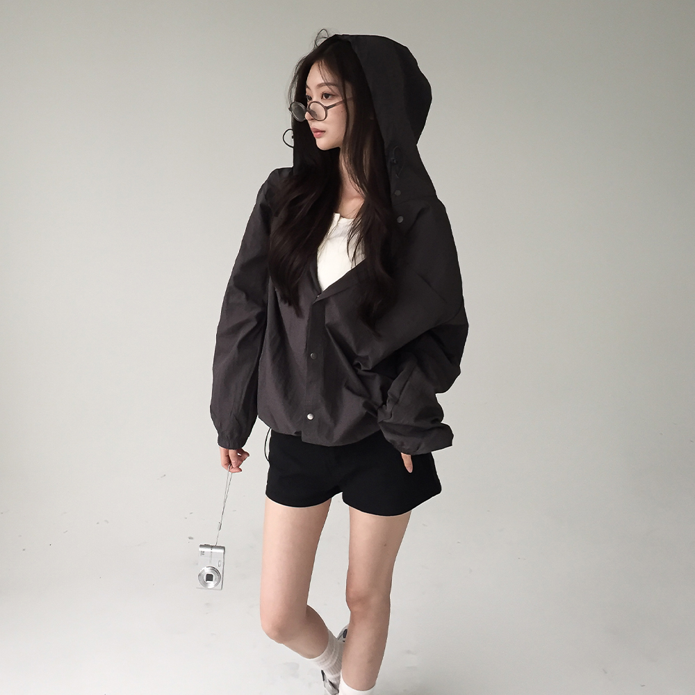 [남녀공용/아방]커버핏 후드 바람막이