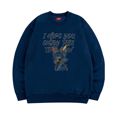 (기모) 크로키 도그 맨투맨 티셔츠