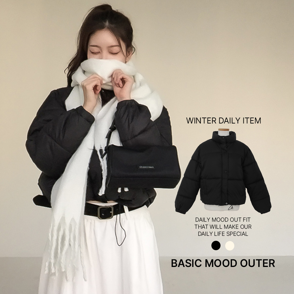 [겨울필수/웰론]스노우 버튼 숏 패딩