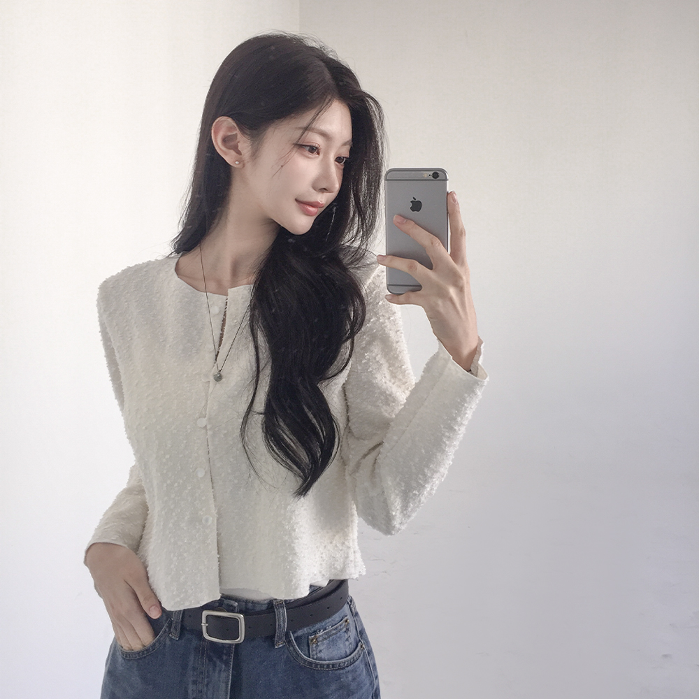 [고퀄리티/하객룩]아델 트위드 버튼 가디건