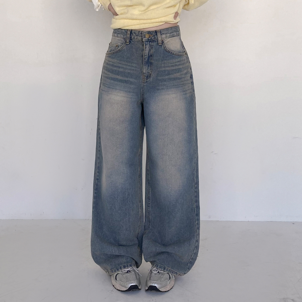 [데일리/핏보장]위버 와이드 데님 팬츠